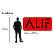 Alif Performance 200cm x 100cm Banner