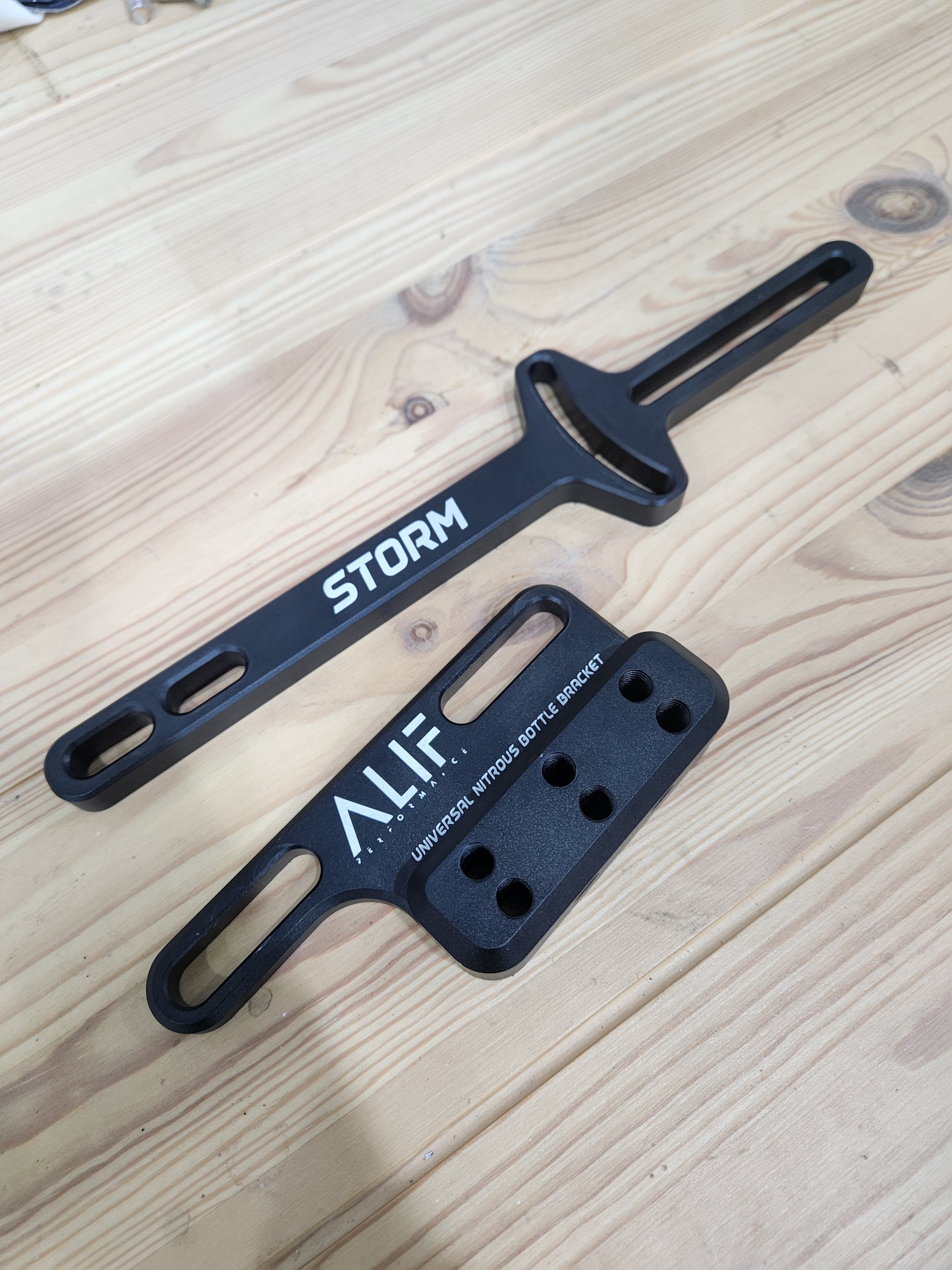 Alif Performance X Storm Universal Footpeg Nitrous Bottle Bracket