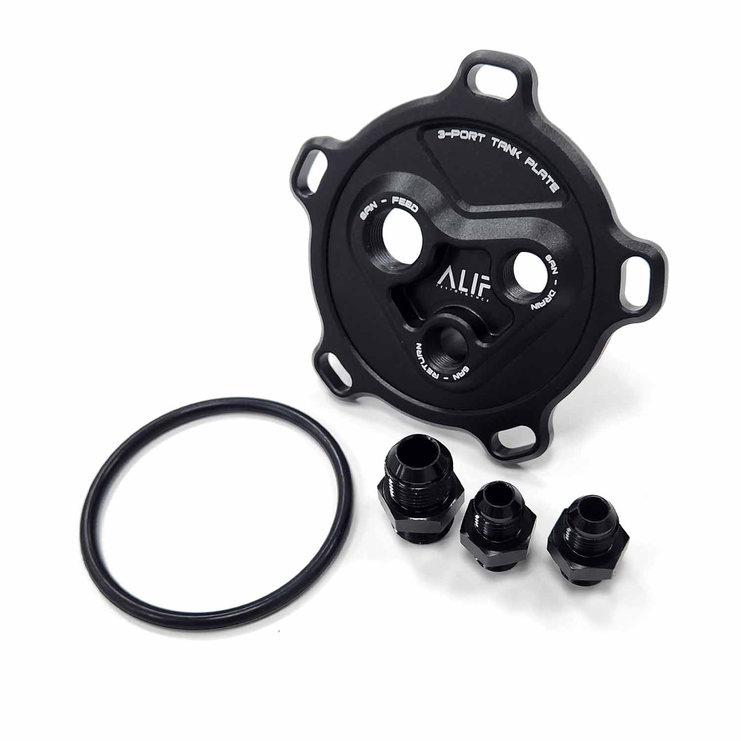 Alif Performance 2022+ Suzuki Hayabusa Clock-able 3-Port Fuel Tank Plate