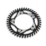 Vortex 530 CAT5 Aluminum Rear Sprocket, 42T Black/Silver 530