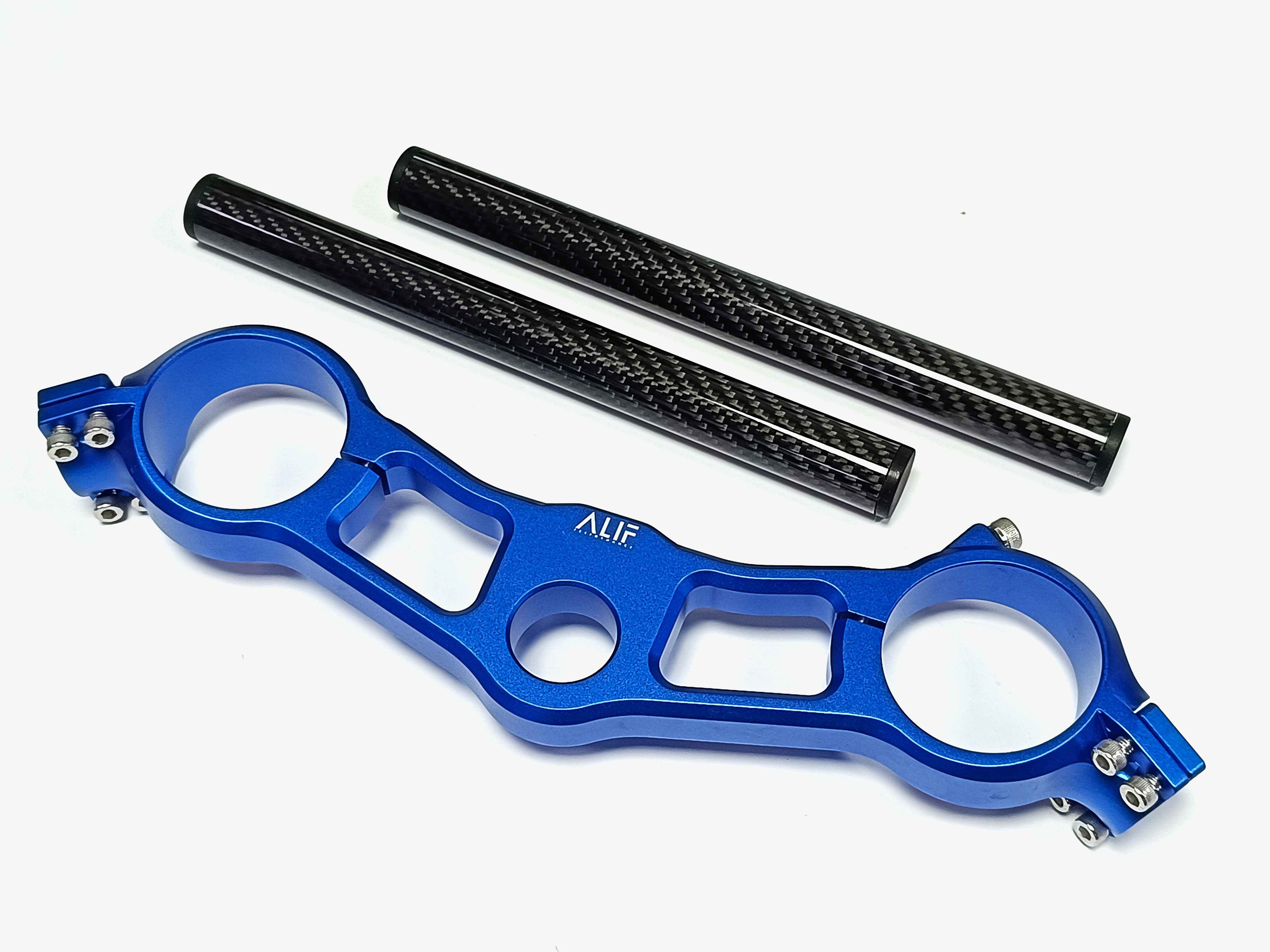 Alif Performance 2010-2025 BMW S1000RR Ultra Light Upper Clamp with Carbon Handlebars
