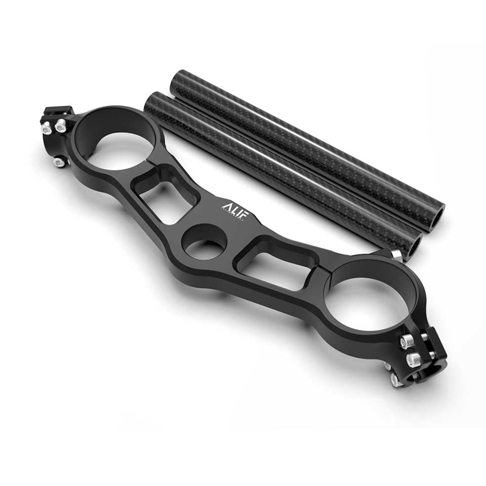 Alif Performance 2010-2025 BMW S1000RR Ultra Light Upper Clamp with Carbon Handlebars